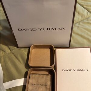 David Yurman gift bag, box, ribbon and envelope